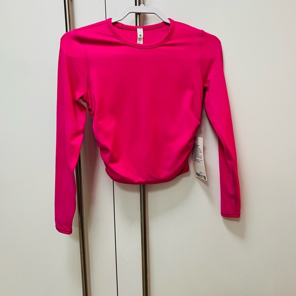 NWT Lululemon All It Takes Nulu Long-Sleeve Shirt Sonic Pink Size 4 - Picture 6 of 9